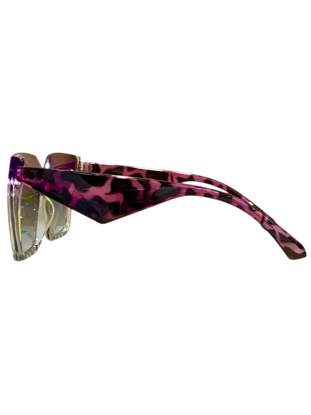 Purple Gradient Leopard-Arm Sunglasses - Picture 5 of 10